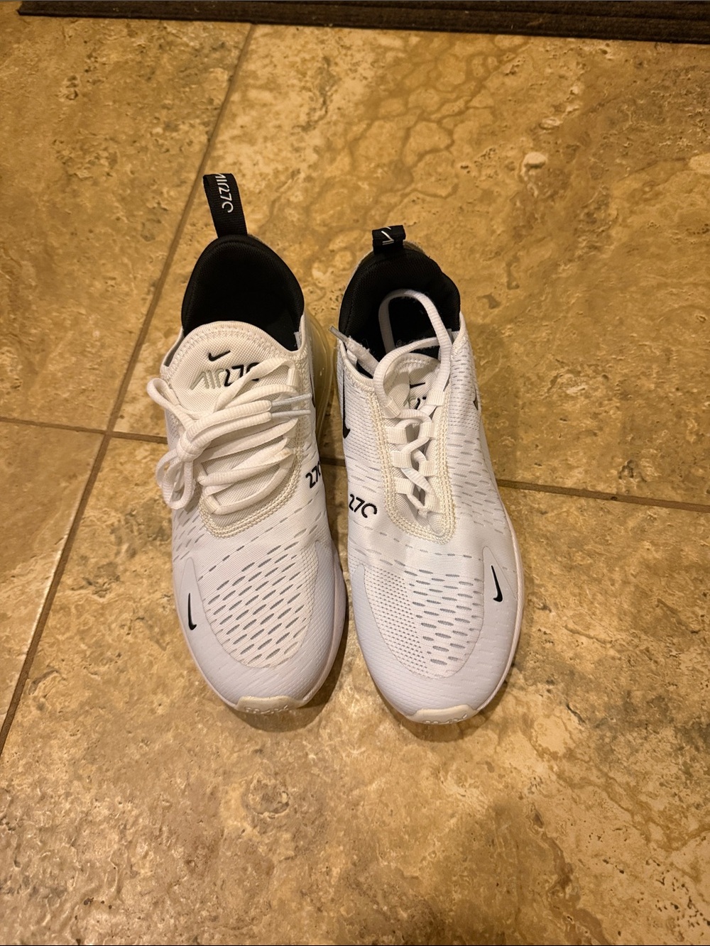 Nike Women’s White and Black 270 Sneakers